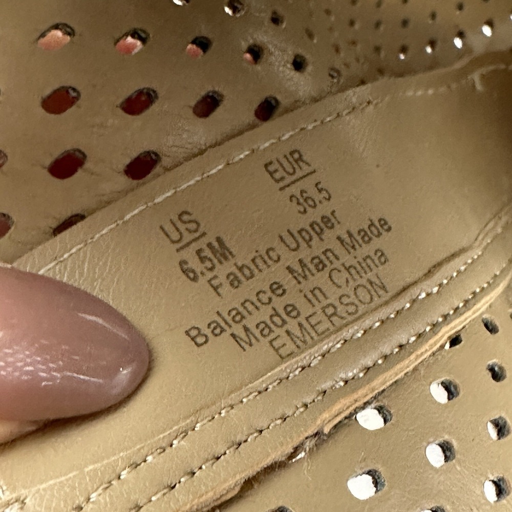 Circus by Sam Edelman Emerson Peep Toe Bootie Brown Block Heel Perforated 6.5M - Picture 8 of 9